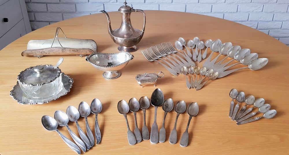 Srebra stołowe 2,6kg w CENIE ZŁOMU