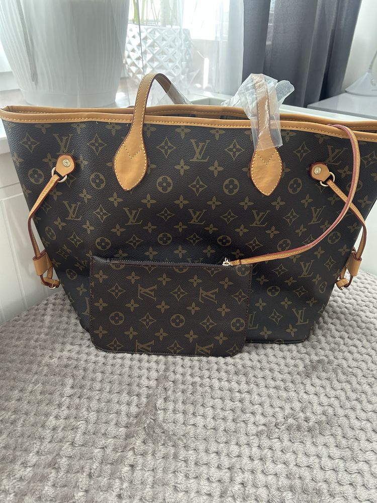 torebka shopper z kosmetyczką