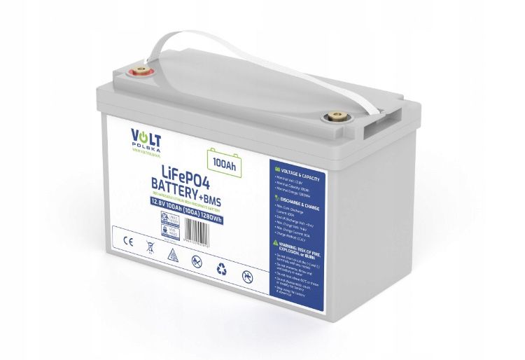 Є в наявності Акумулятор VOLT LiFePO4 12v 100Ah 100A + Bluetooth ДБЖ