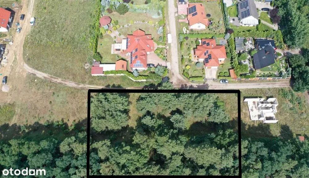 Duża,atrakcyjna działka budowlana z lasem