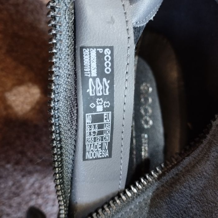 40,41,42. Ботильйони замшеві Ecco Shape 55 Western