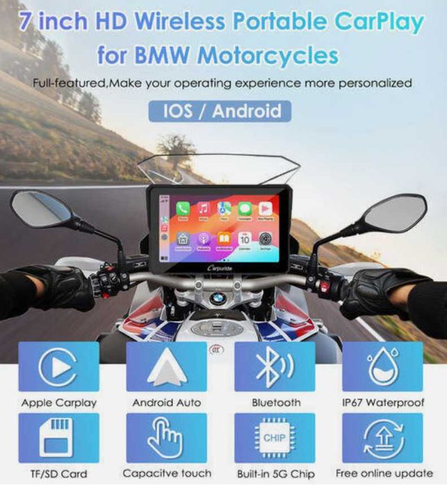 Carpuride W502B e W702B,  Pro e BS  Wireless p/ modelos BMW