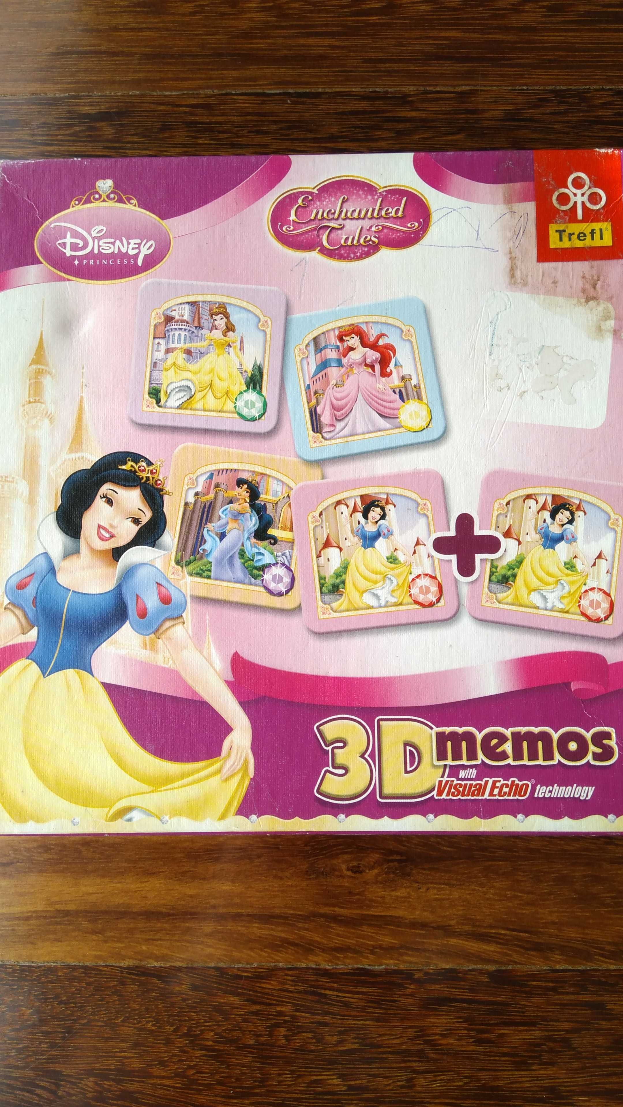 Jogo 3D memo princesas Disney da TREFI