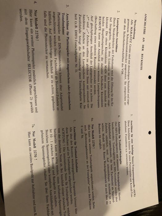 Marantz catalogo receiver alemao