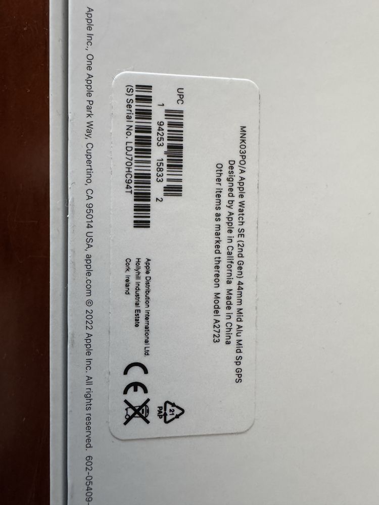 Apple whatch SE 44 mm
