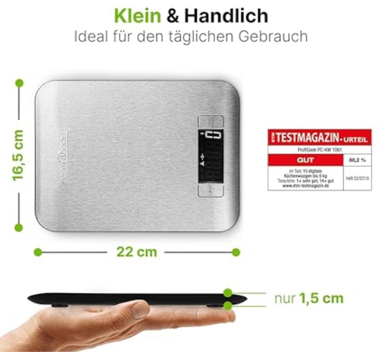 Proficook PC-KW 1061 – сучасні електронні кухонні ваги