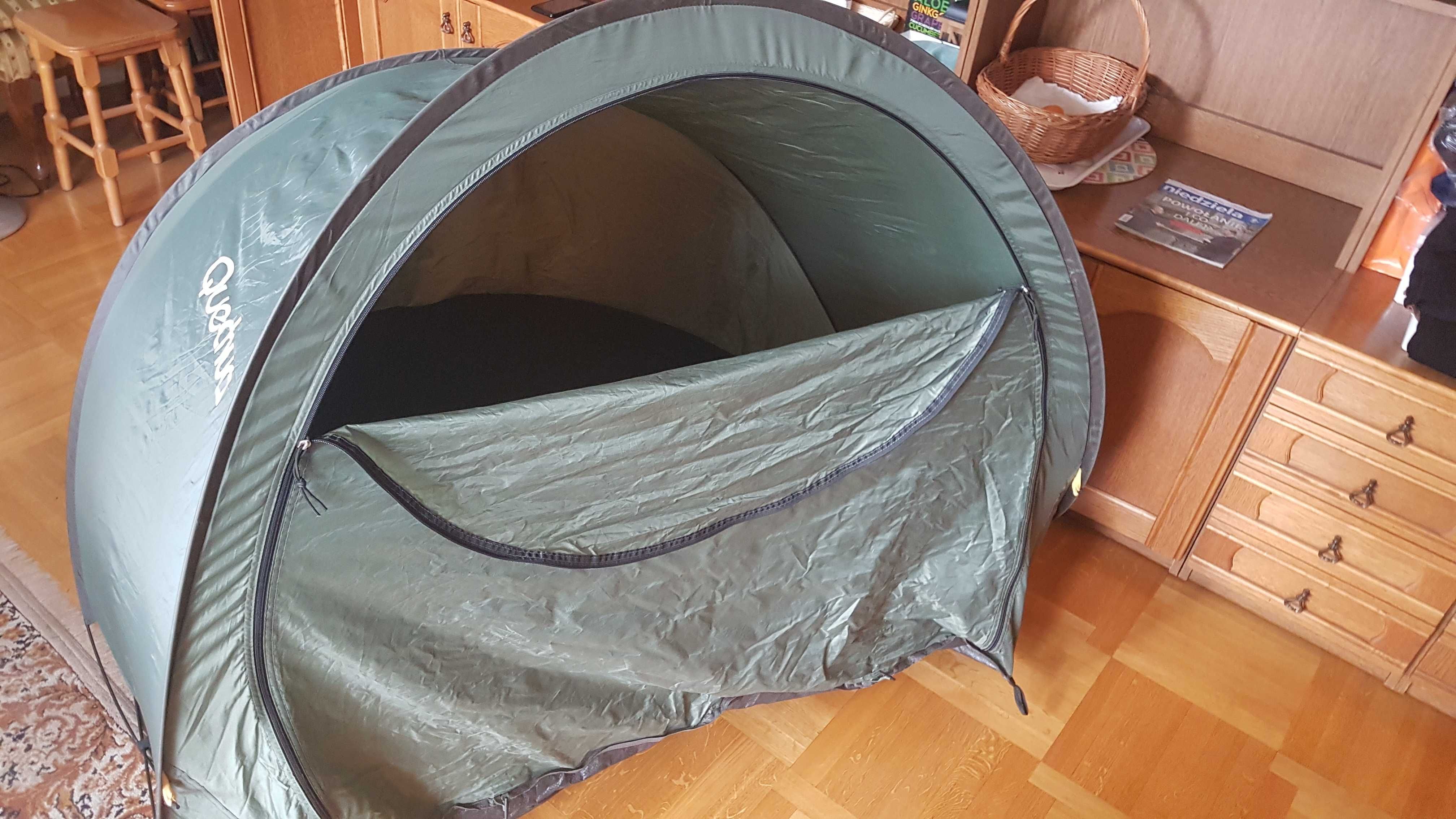 Quechua Samorozkładający Oryginalny Namiot 2 Sec. XL zieleń butelkowa