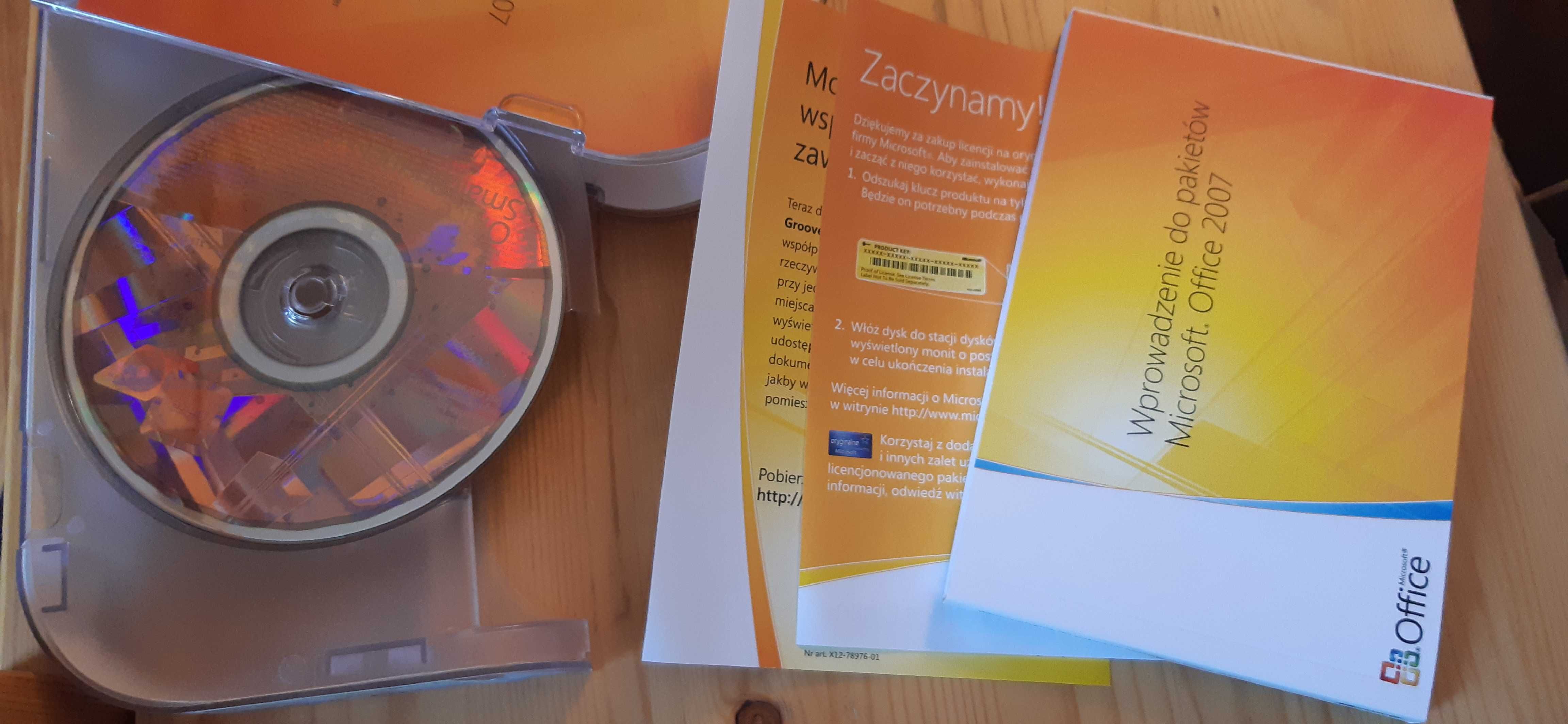 stary oryginalny Microsoft Office 2007 Professional  PRO BOX PL