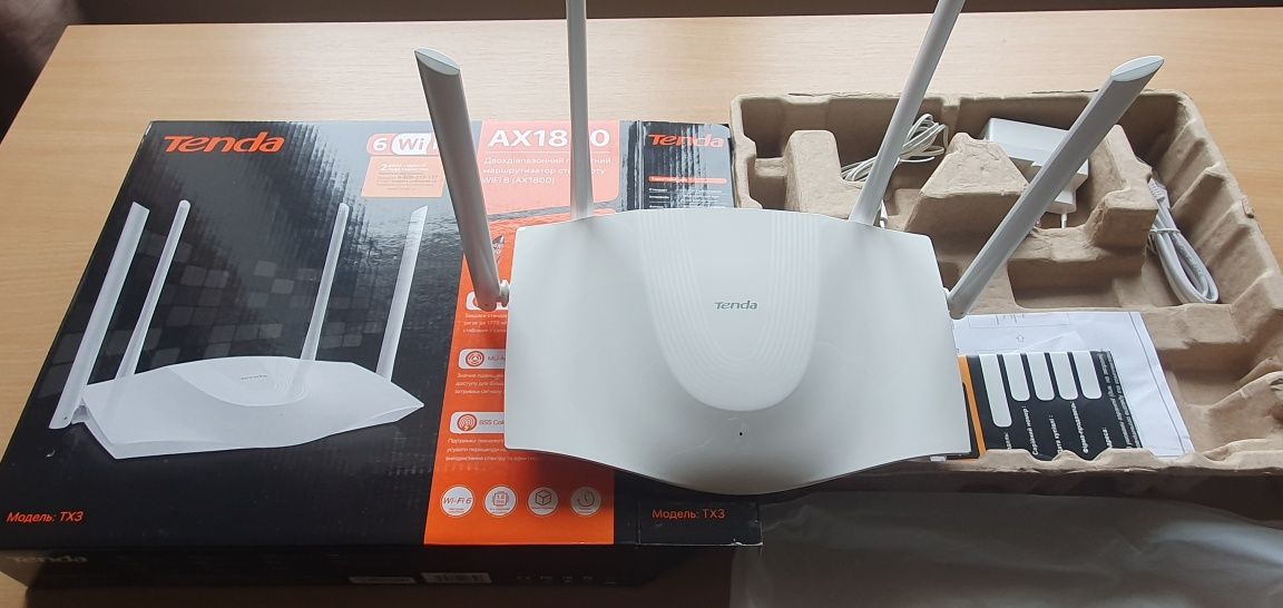 TENDA TX3 Маршрутизатор роутер Wi-Fi 6