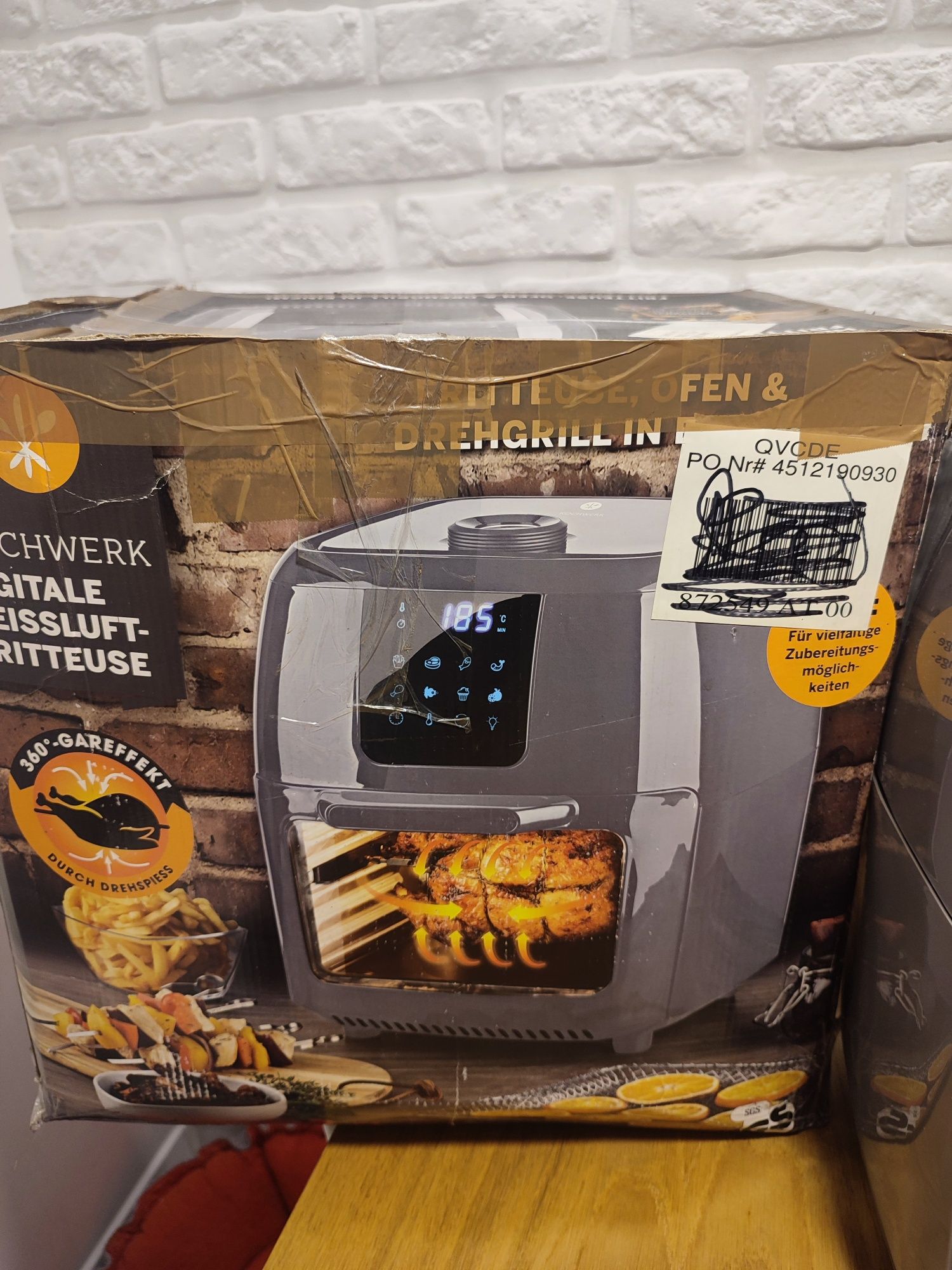 Frytkownica Kochwerk 9 L -grill-rożen-piekarnik-Multi gotowanie