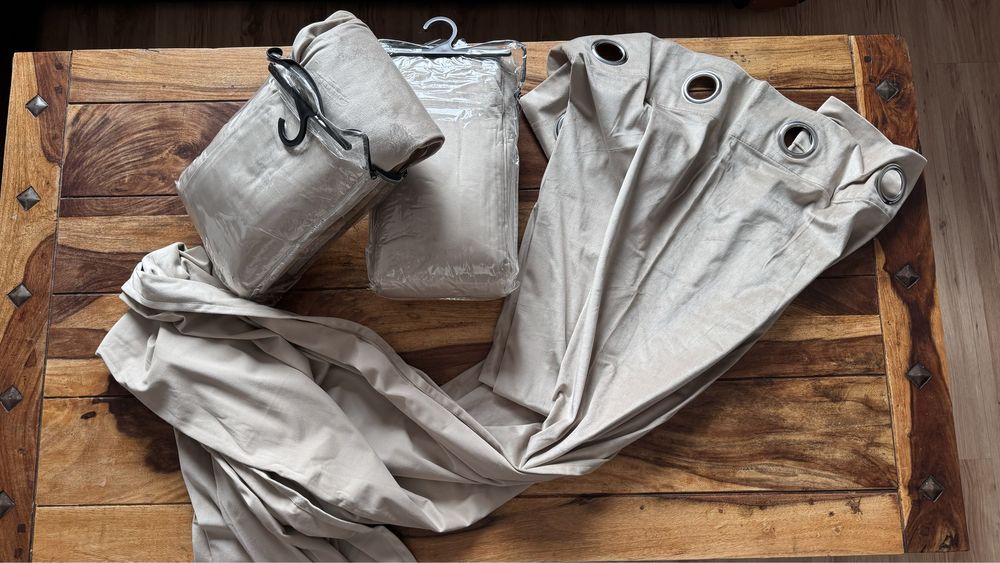 Zestaw 5 zasłon długich 135x250