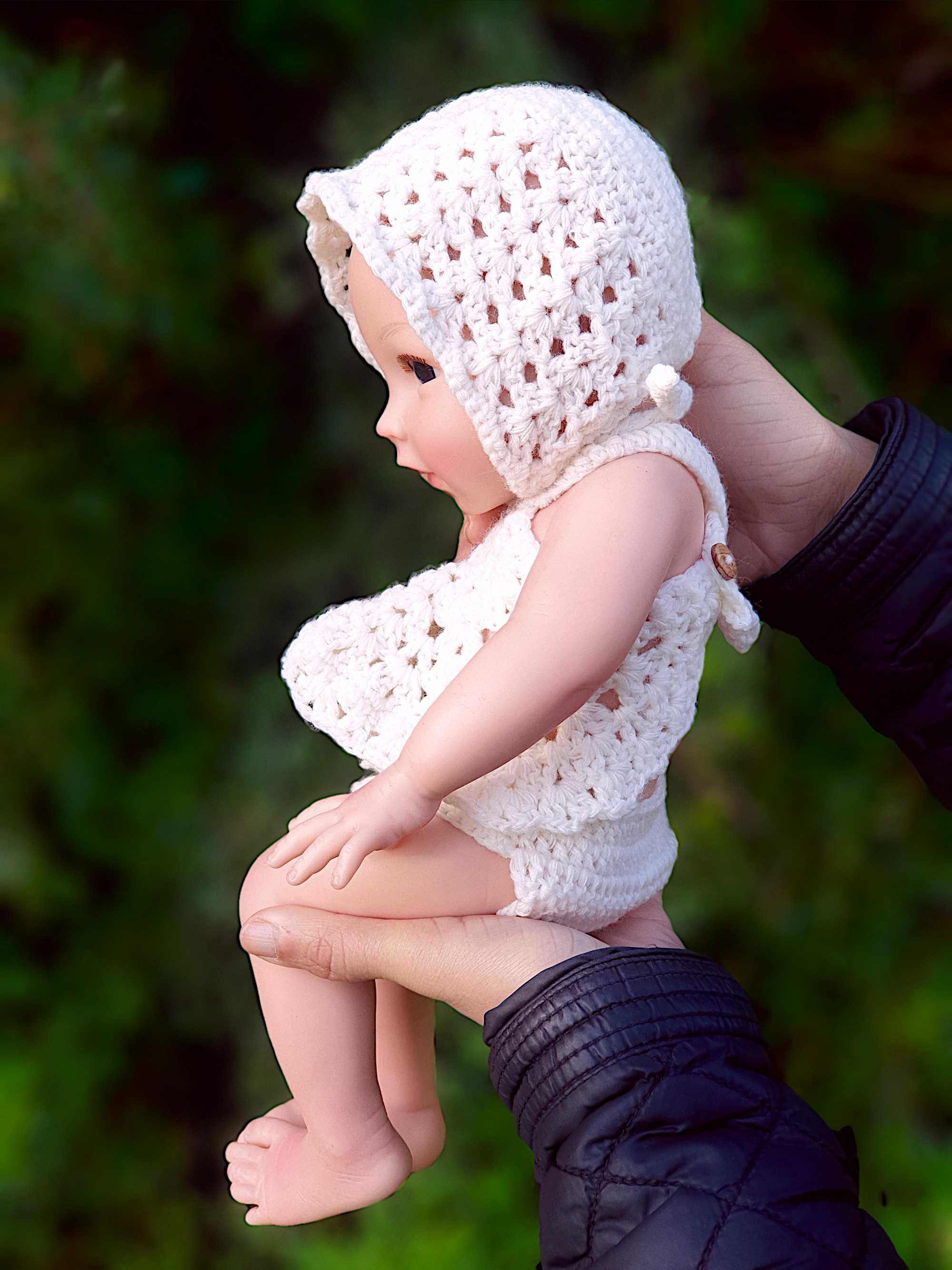 Bebé Reborn Menina Corpo Inteiro Silicone Catarina, 34cm, Banhável