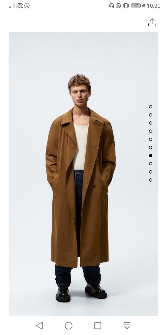 Trench Oversize L-XL NOVO ZARA