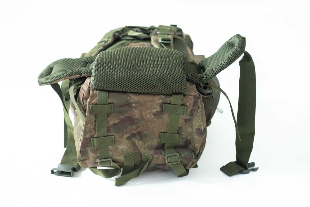 Duży Plecak Survivalowy 65L z Systemem Nośnym i Kamuflażem