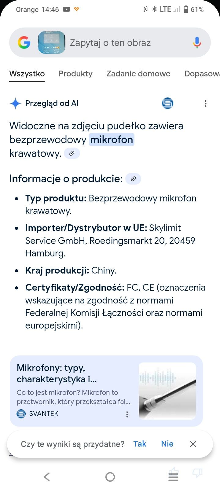 Mikrofony/ krawaty