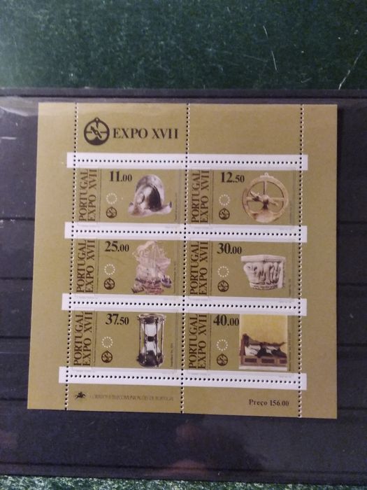 1983 Bloco XVII Expo Exposição Europeia  Arte Ciência e Cultura MNH **