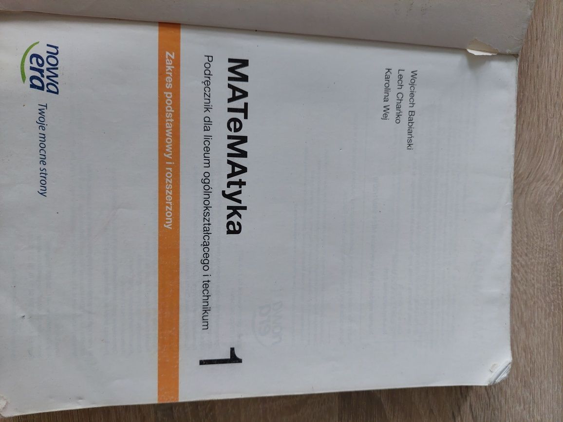 Matematyka 1 zakres podstawowy i rozszerzony