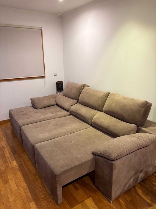Sofá cama RIVER castanho preço original 1200€, vendo por 390€