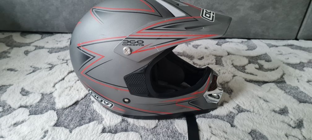 Kask AGV RC-5 pro cross/enduro plus gogle Smith offs system