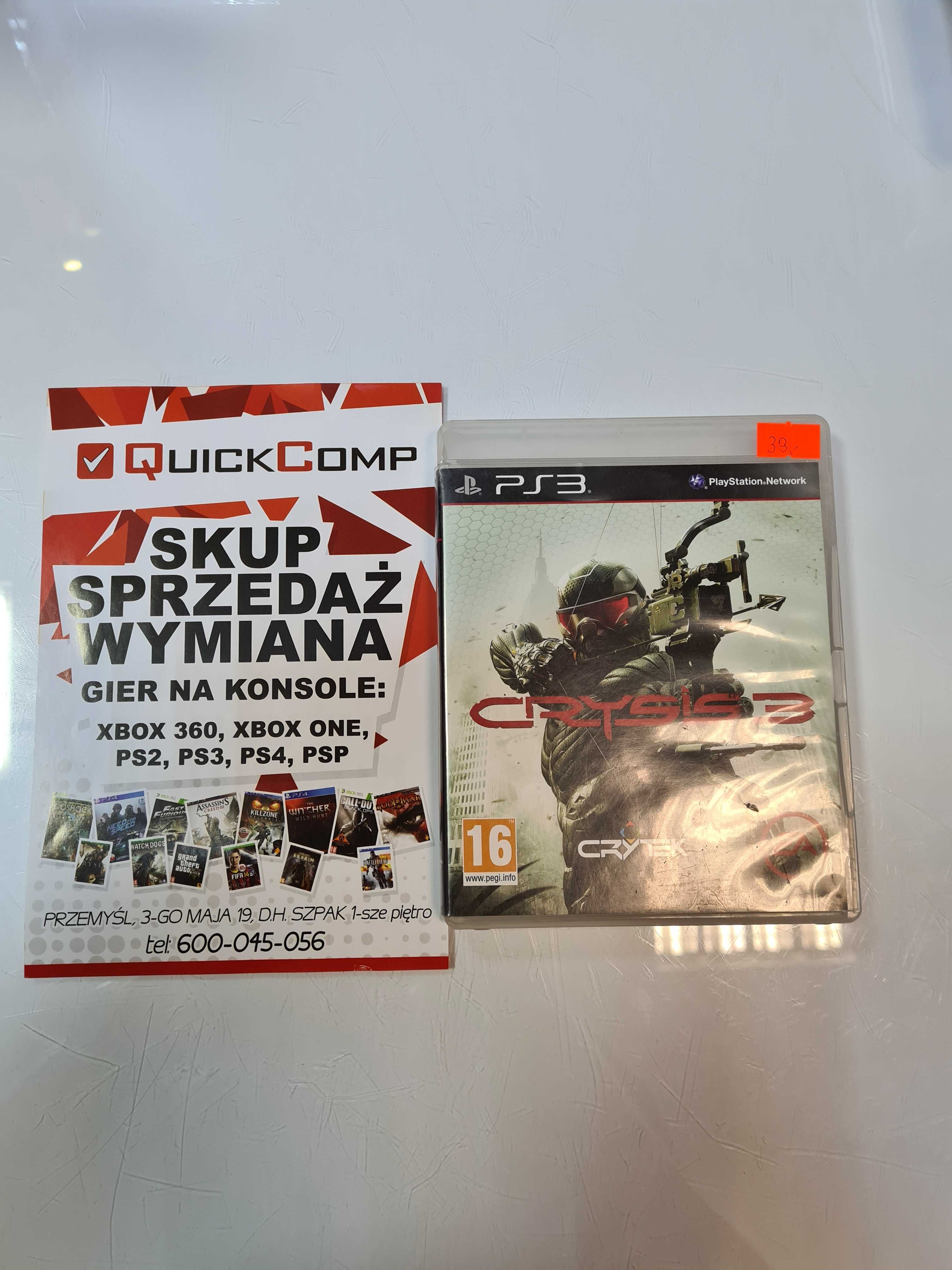 Gra PlayStation 3 PS3 Crysis 3 Gwarancja 1 Rok QUICK-COMP