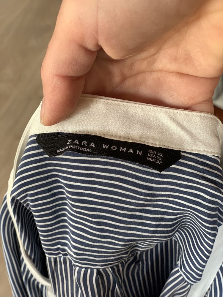 Блуза сорочка Zara шовк