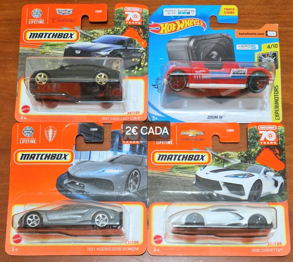 Hot Wheels Mainline e Matchbox