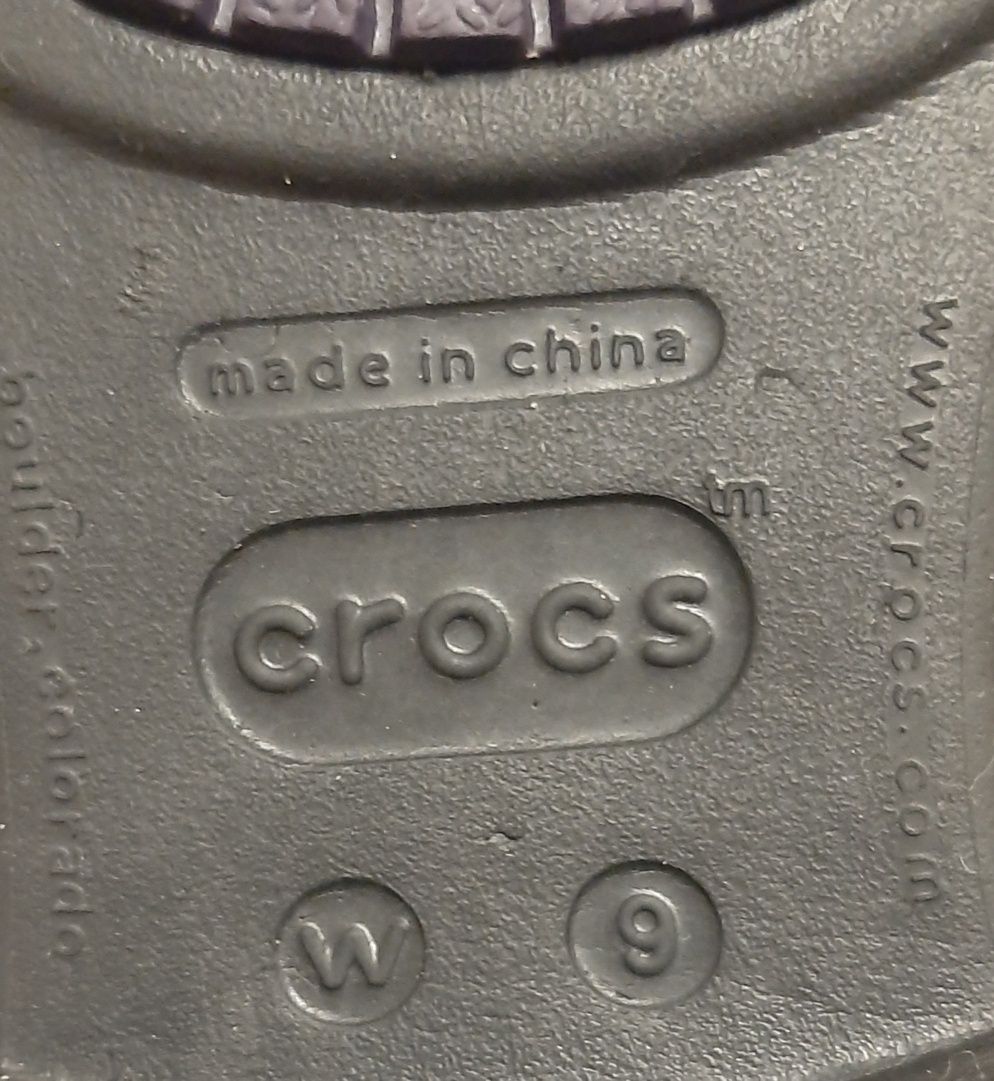 Kalosze damskie CROCS gumiaki gumowce czarne r. 39-40. Jak nowe.
R