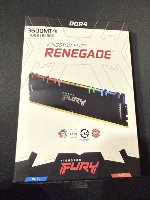 Pamięć RAM Kingston Fury Renegade RGB 16GB 3600MHZ