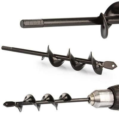 Świder do gleby ziemi na wiertarkę 4x22cm