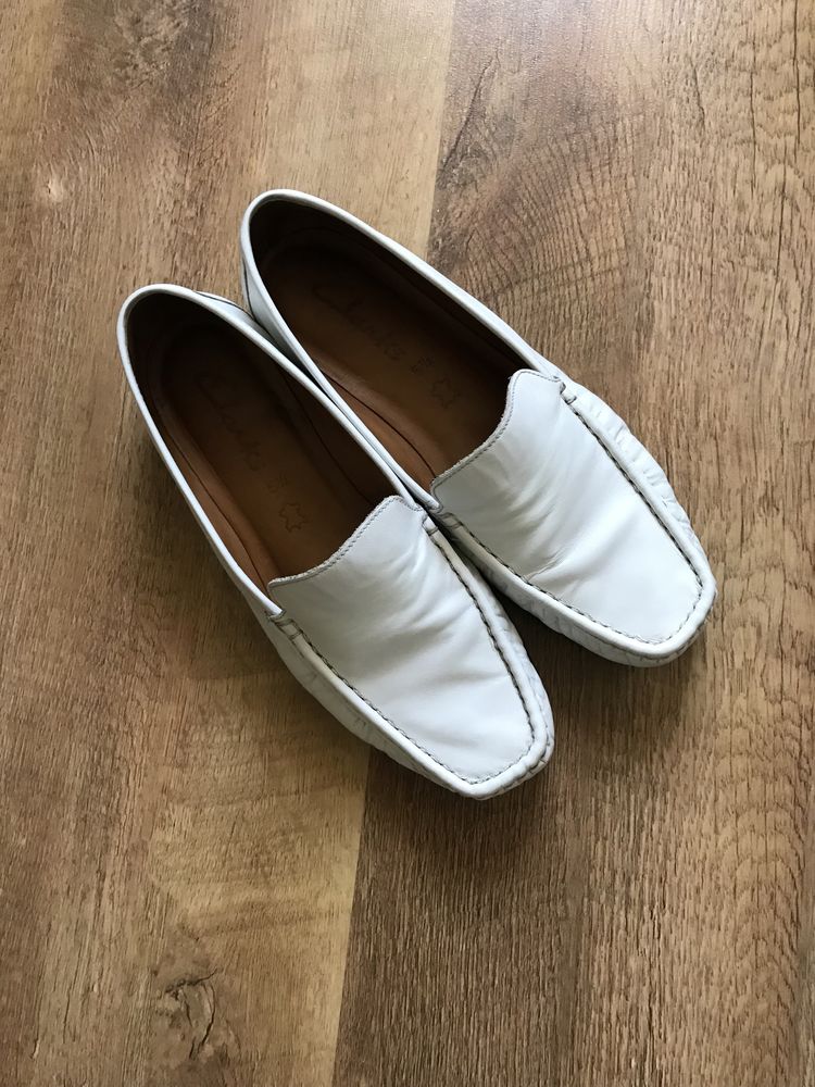 Лоферы, слипоны, оригинал Clarks, кожа