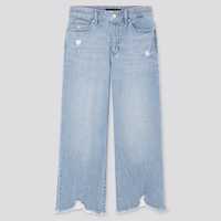 Летние легкие укороченные широкие джинсы Uniqlo 25 size