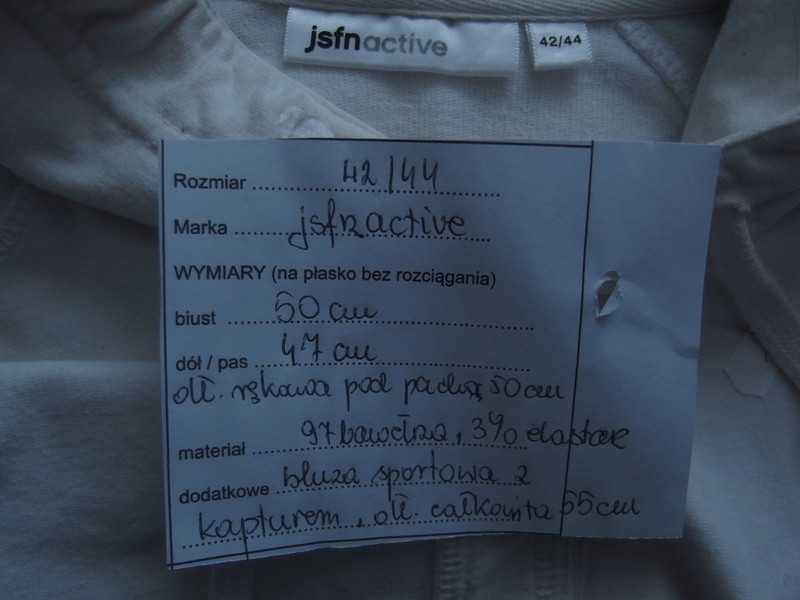 Bluza z kapturem "JsfnActive" r. M/L stan bardzo dobry