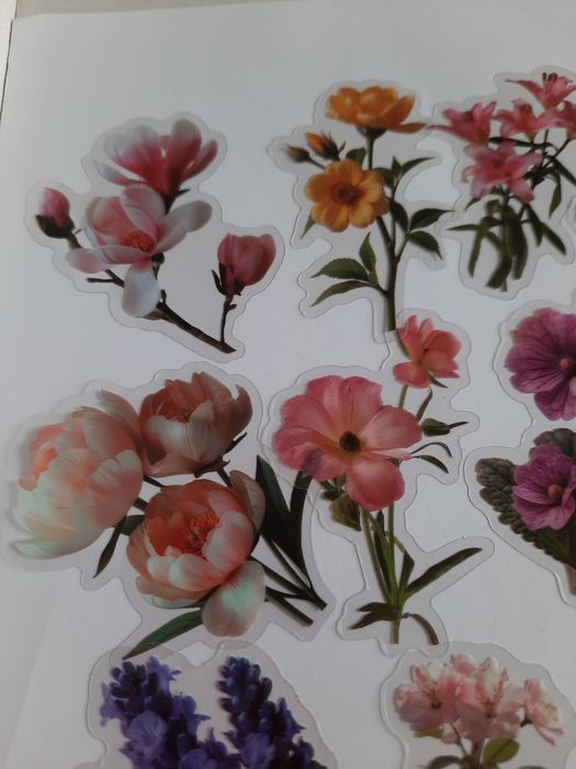 25 stickers flores variadas. Scrapbooking 
Ideal para Scrapbooking, ar