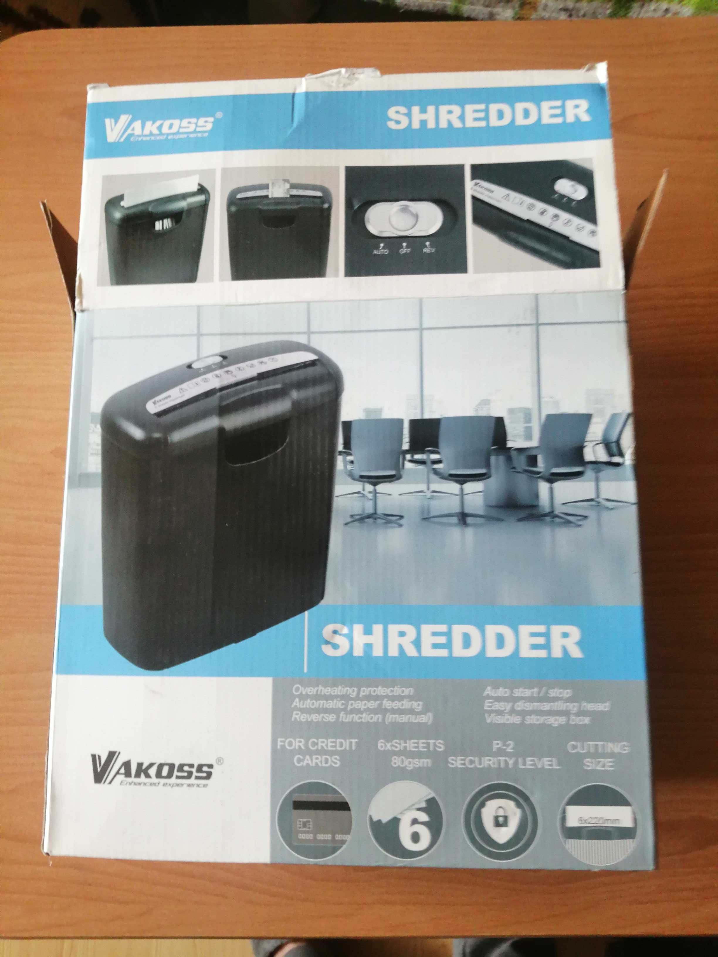 Niszczarka do dokumentów  Vakoss  AP-4022K + gratis