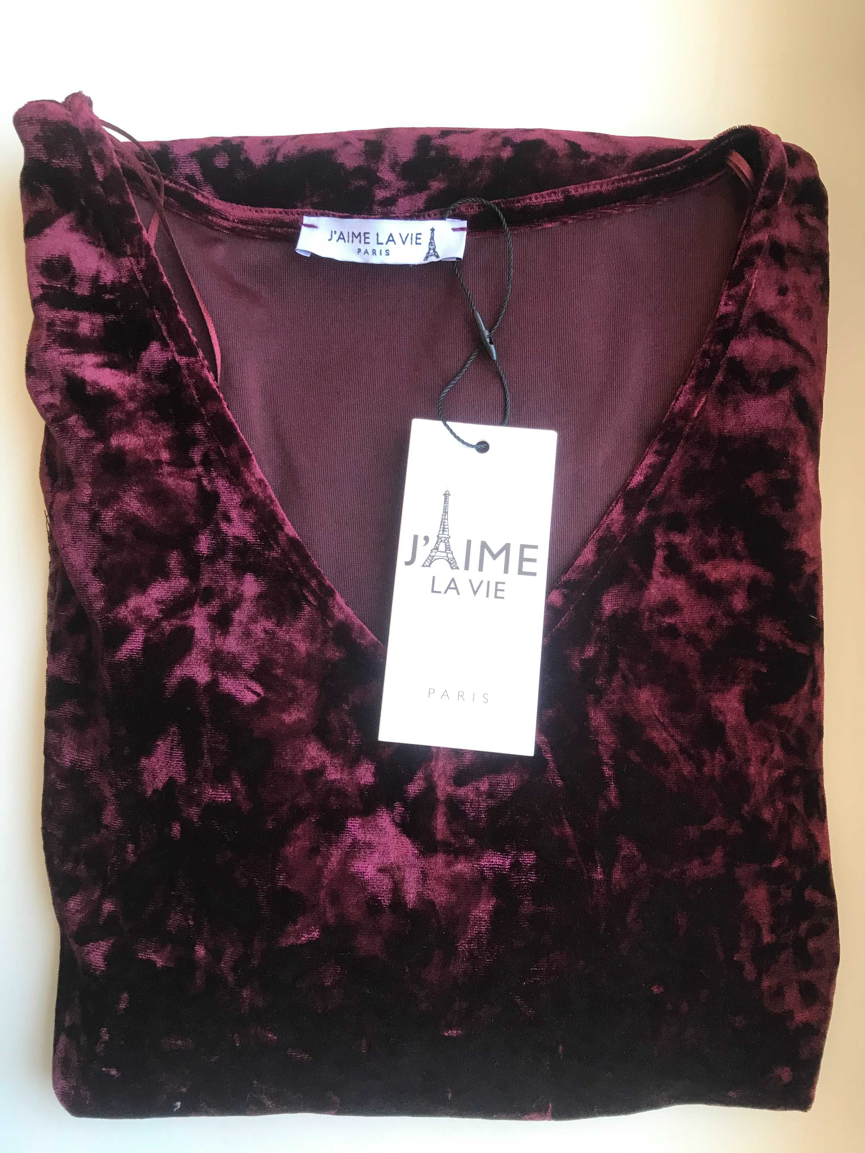 Welwetowa sukienka J'aime la Vie Paris made in France €69,95