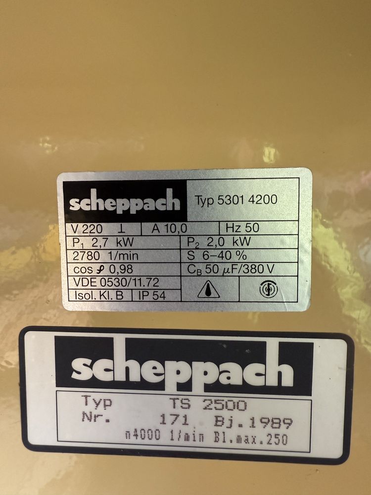 Scheppach TS 2500 Formatówka krajzega