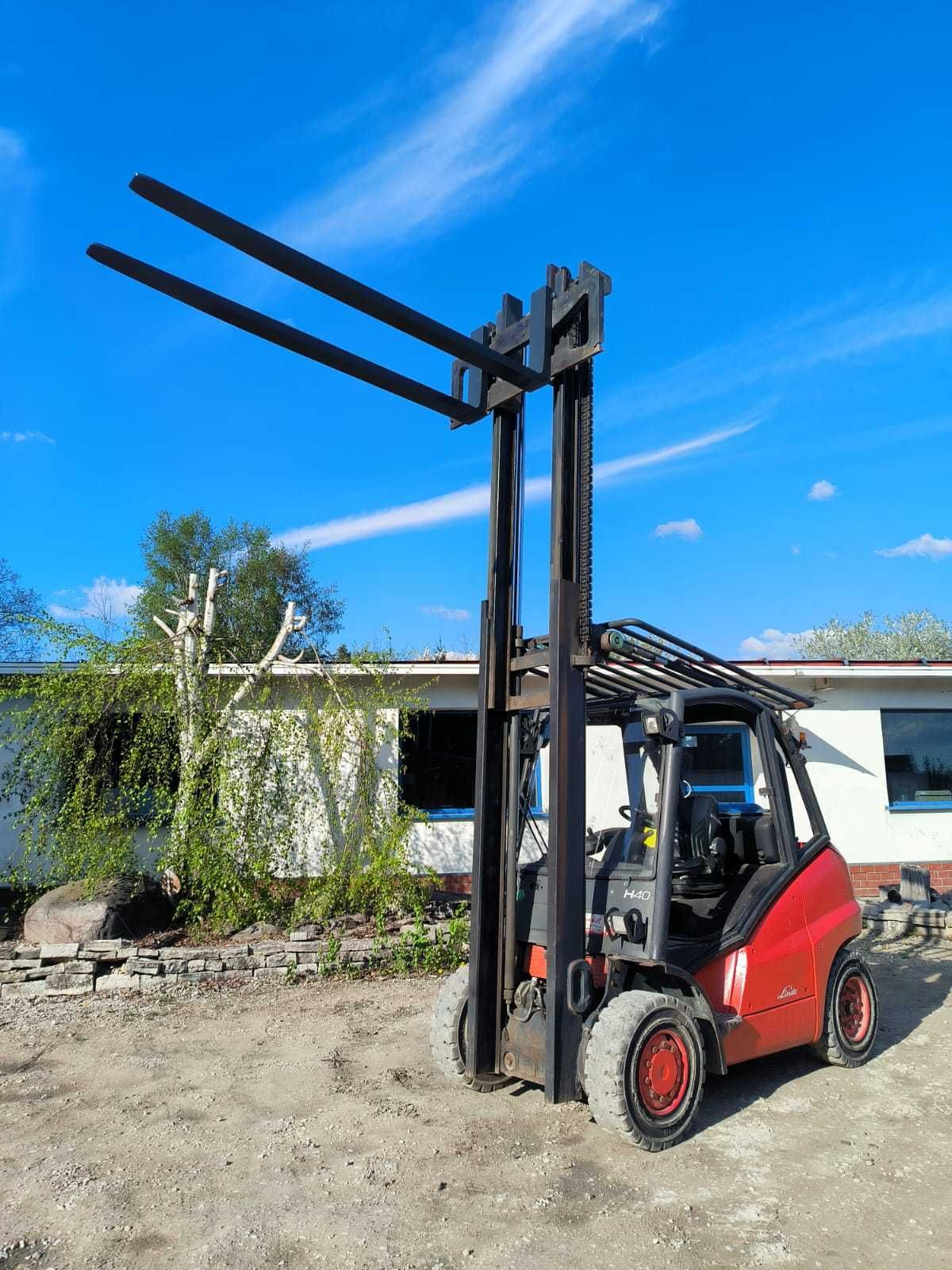 Linde H40 wózek widłowy H40T - Gaz seria 394 jak H45 H50 Długie widły