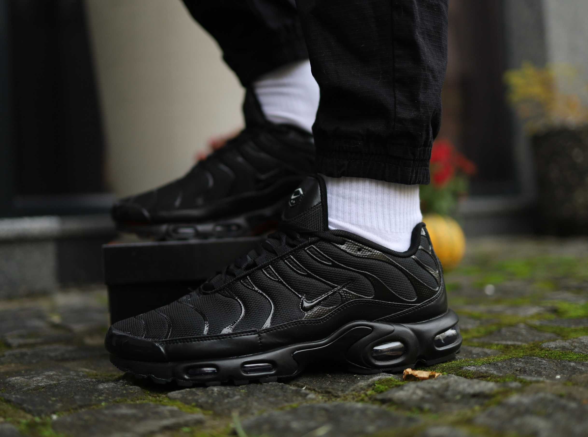 ХІТ! 40-46р Nike Air Max TN Plus Triple Black кросівки топ якість ориг