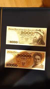 Dwa banknoty kolekcjonerskie