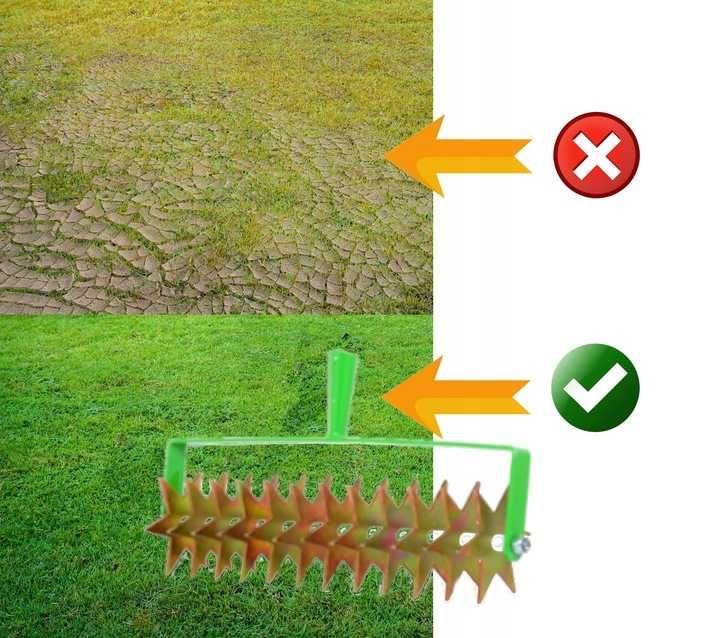 Spulchniacz Gleby Ręczny Aerator 2w1 Wertykulator rolniczy