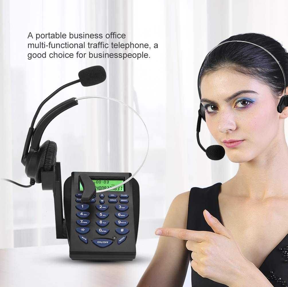 Call Center - Telefone com Headphone + micro