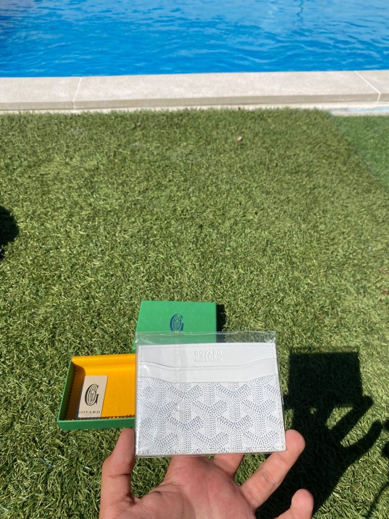 Porta cartões goyard branco