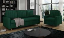 Zestaw komplet wypoczynkowy Kanapa i fotel Malmo. Wersalka, sofa