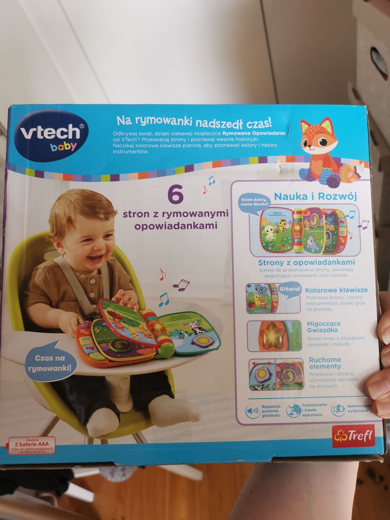 Nowa książeczka muzyczna zabawka vtech rymowane opowiadanki