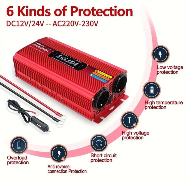 Inversor 4000W Novo 2 tomadas