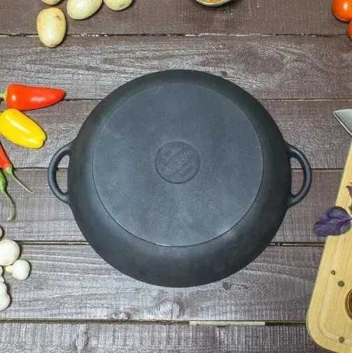 Жаровня 28-45 см сковорода пательня чавунна сітон Syton чугунная