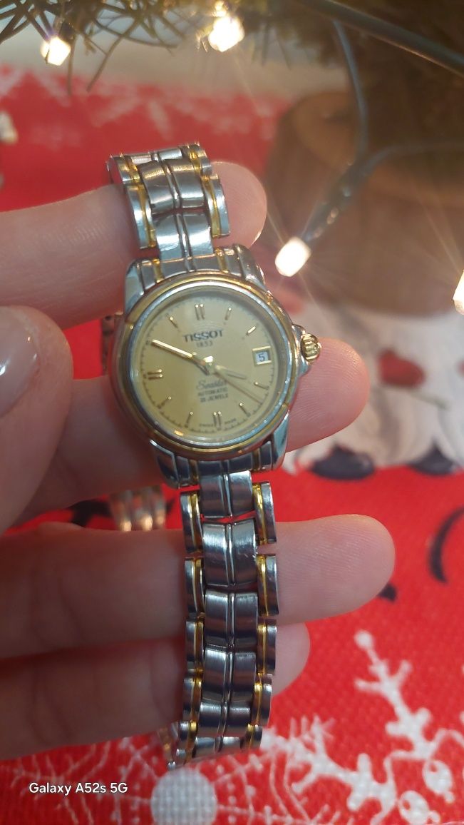 Tissot damski pozłacany