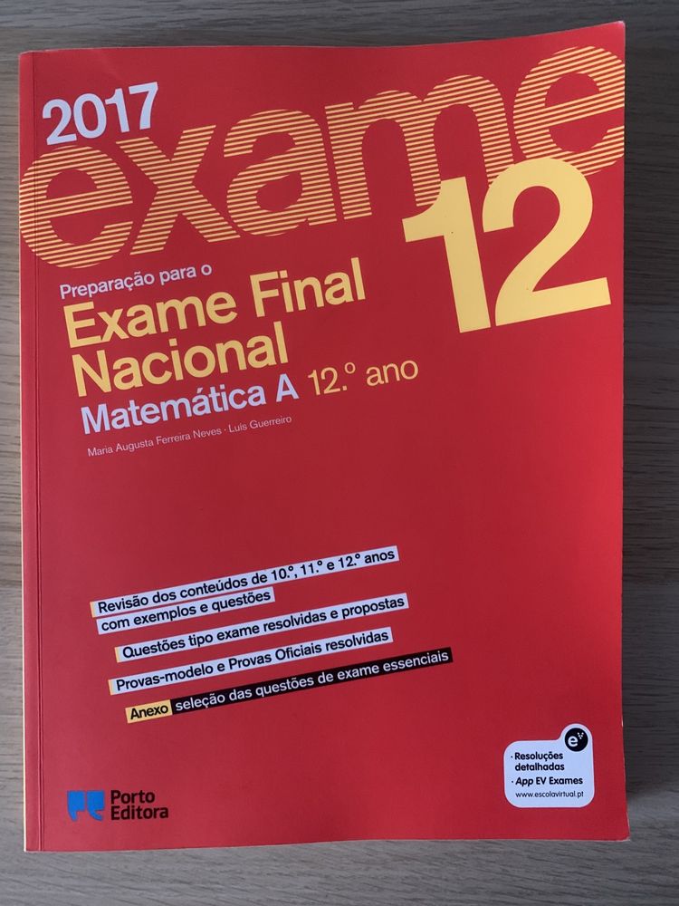 Livro de preparação para o exame de Matemática A 2017