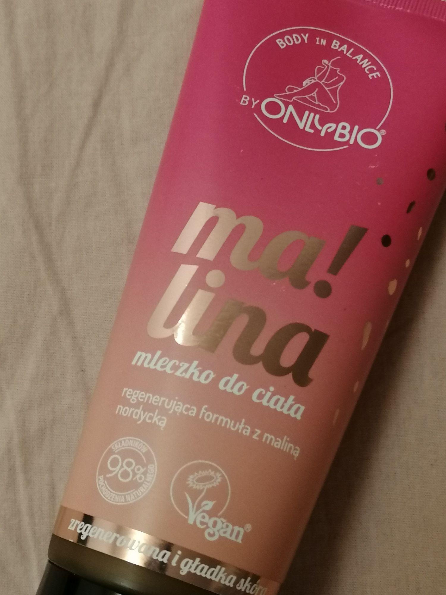 NOWE mleczko do ciała 200ml malina onlybio
