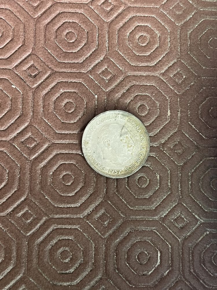 Moeda 25 pesetas 1957